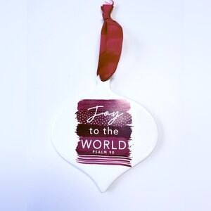 Joy to the World Holiday Ornament